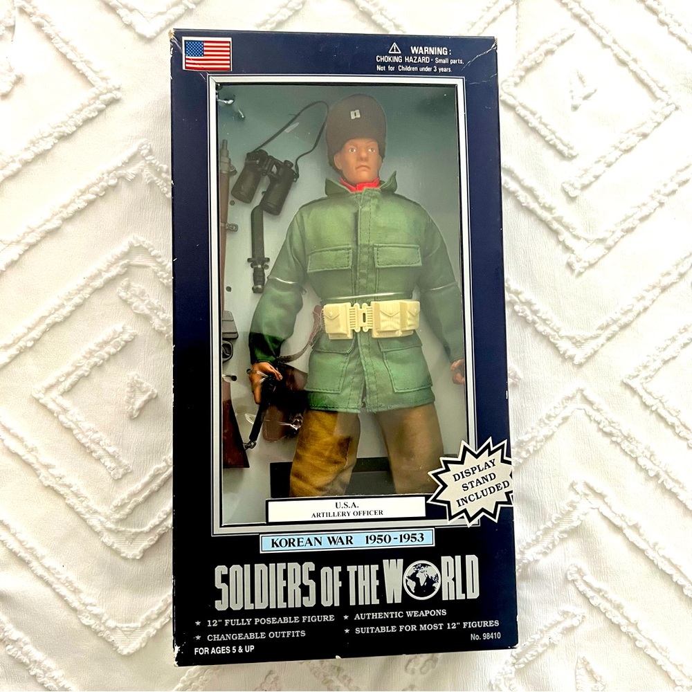 🇺🇸 Korean US Artillery Officer 1998 NIB soldier vintage GJ Joe doll VHTF NIP war